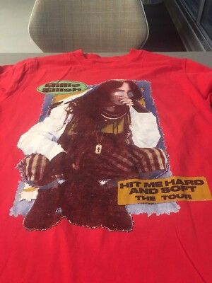 2024 Billie Eilish Shirt American Express XL Hit Me Hard And Soft