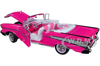 1957 CHEVROLET BEL AIR CONVERTIBLE PINK 