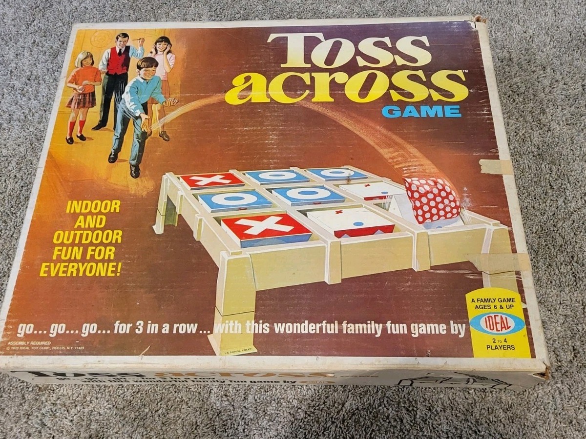 Ideal Toss Across Game - Vintage 1969 - Tic Tac Toe - No Bean Bags