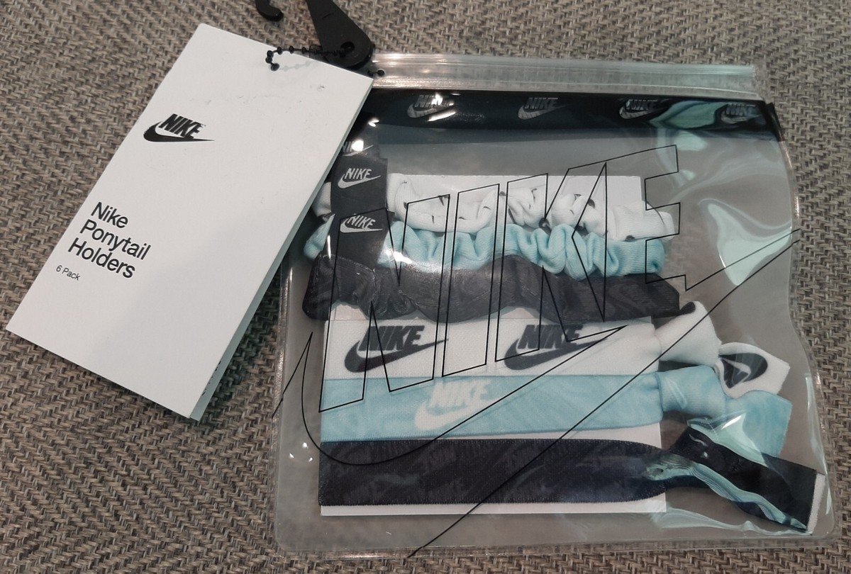 Unisex Nike Ponytail Holders 6 Pack Copa/White/Black RN# 129862 CA