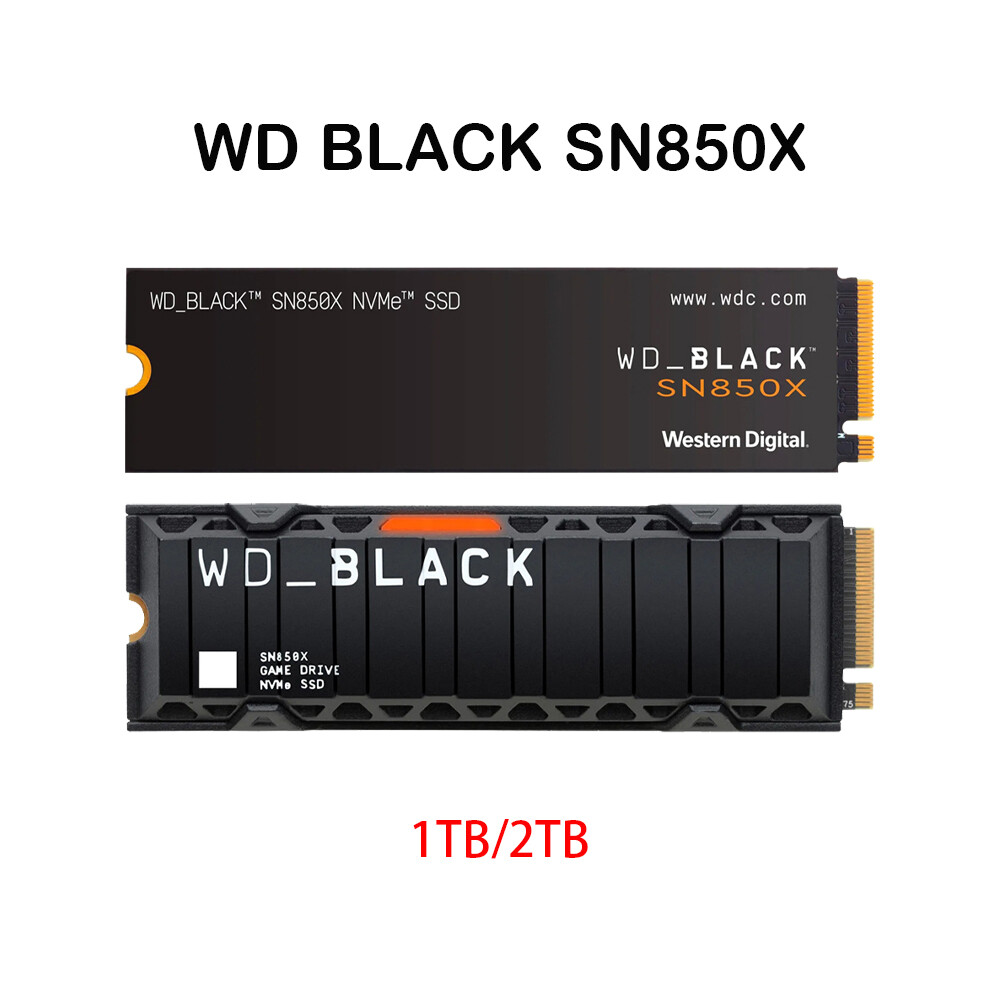 WD BLACK SN850X 1TB 2TB 4TB SSD M.2 2280 PCIe 4.0 x4 Internal