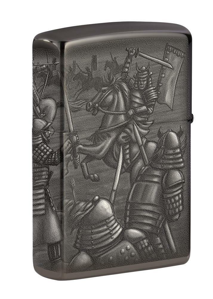 Zippo Windproof Lighter, Japanese Samurai Knight Fight, 49292, New