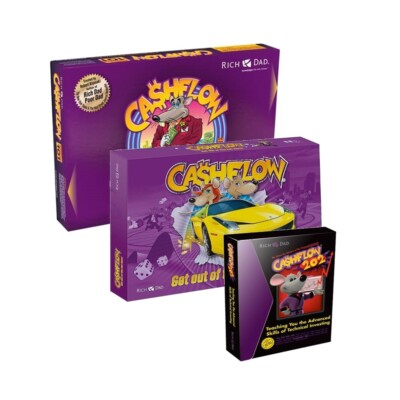 NEW] Rich Dad Cashflow 101 & 202 Board Game by Robert Kiyosaki