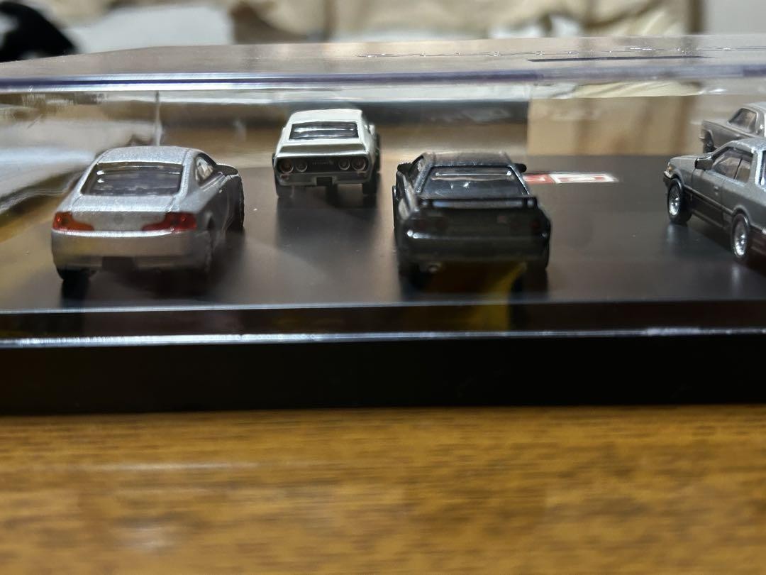 スカイラインGT-Rミニカー 6台セット 透明ケース付き スカイラインGT-R