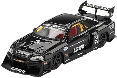 Mini GT 1:64 Nissan LB-ER34 Super Silhouette SKYLINE Black LBWK