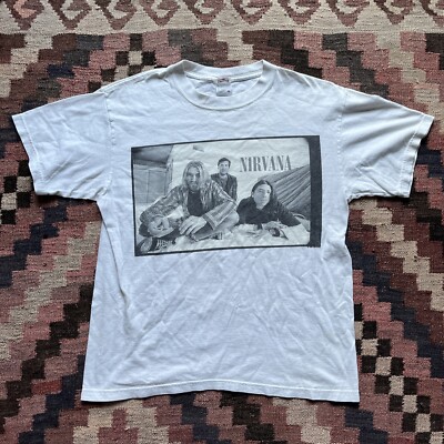 Vintage NIRVANA Shirt 1996 - Kurt Cobain In Utero - Anvil Grunge