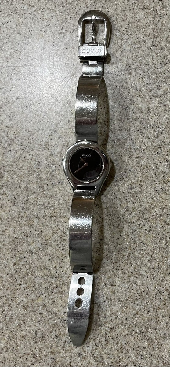 GUCCI 6700L STAINLESS STEEL WR WOMENS QUARTZ WATCH & BOX sapphire