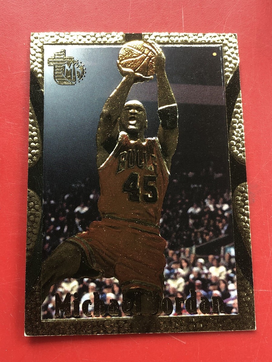 1994-95 Topps Embossed Golden Idol Michael Jordan #121 HOF | eBay