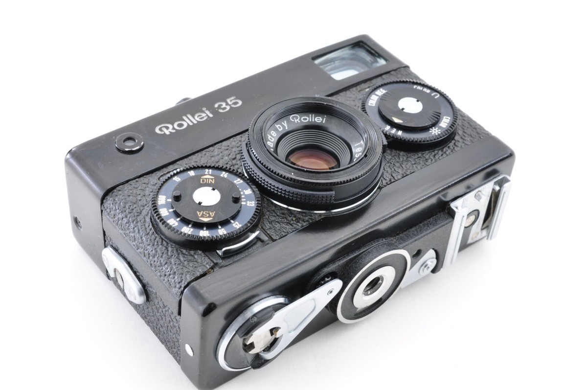 Rollei 35 Black 35mm Film Camera Carl Zeiss Tessar 40mm f/3.5 [Exc