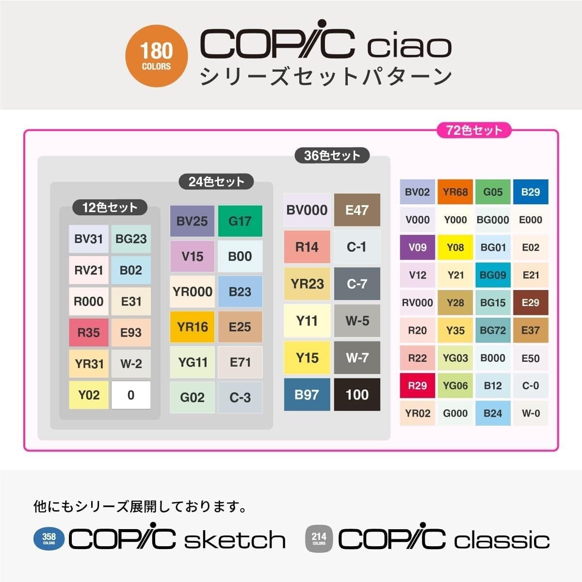 Too COPIC Ciao Start 36 Colors Set Anime Comic Pen Illustration