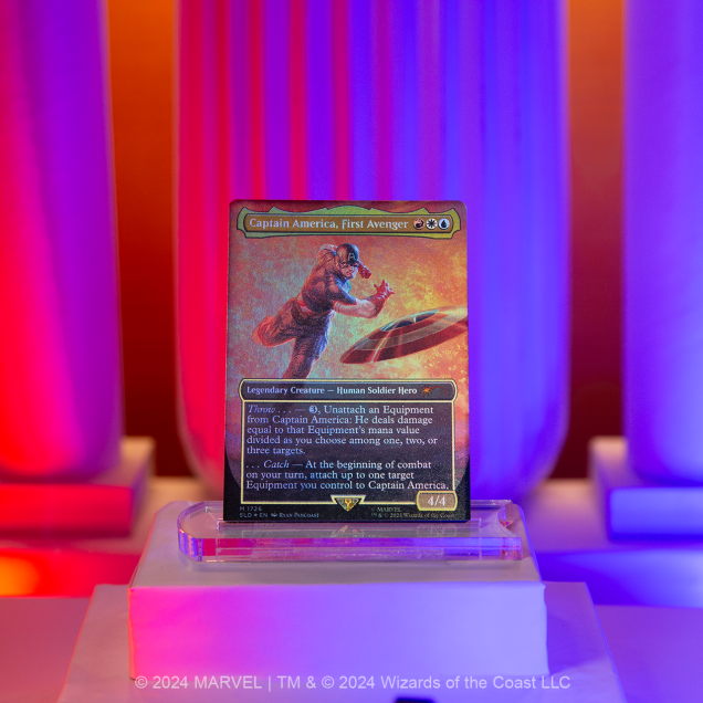 Captain America ✨ FOIL ✨ MTG Secret Lair x Marvel Magic the