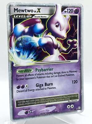 Mewtwo LV X 144/146 D&P Legends Awakened Holo Ultra Rare Pokemon