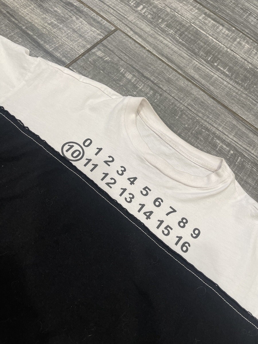 MAISON MARGIELA 10 CUT & SEW LOGO TEE Size 46 | eBay