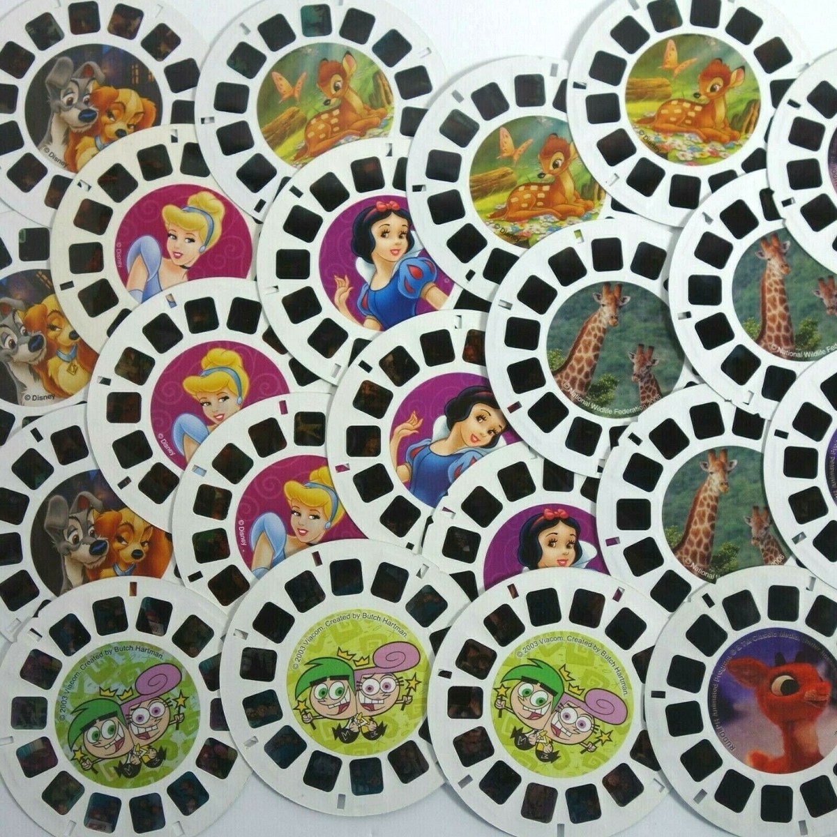 View Master Reels Lot Disney Discovery Animals Cartoon Variety 3