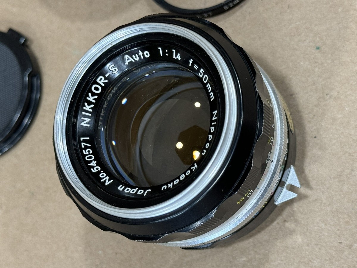 Nikon Nikkor-S Auto 50mm f/1.4 non Ai MF Lens for F F2 w/Hood | eBay