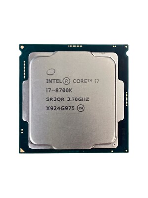Intel 8th Gen Core i7-8700K SR3QR 3.70GHz (Turbo 4.7GHz) 6-Core