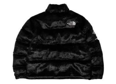 Supreme The North Face Faux Fur Nuptse Jacket Black | eBay