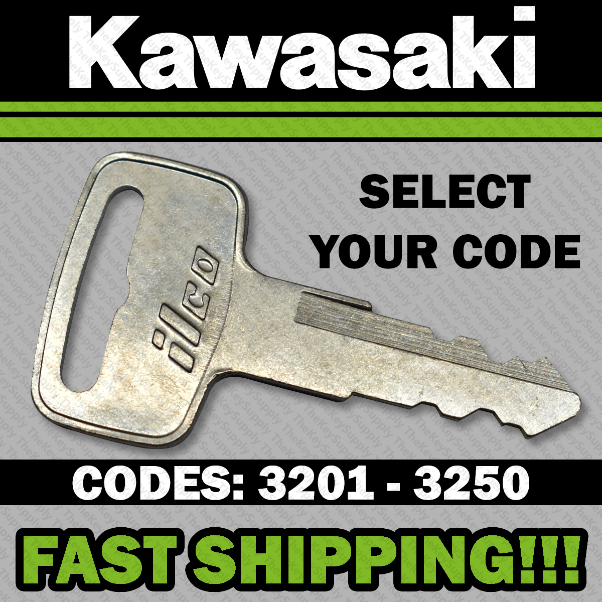 Kawasaki keys Teryx Mule Cut to Code replacement key made to codes