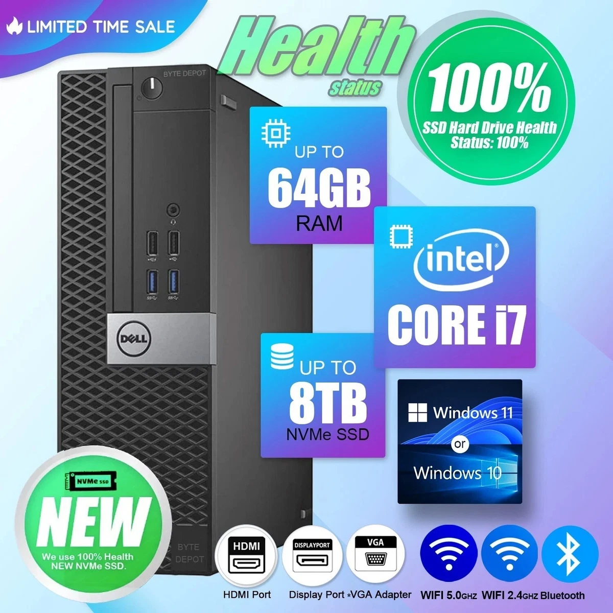 Intel Core i7 6th Gen. PC Desktops & All-In-One Computers for sale