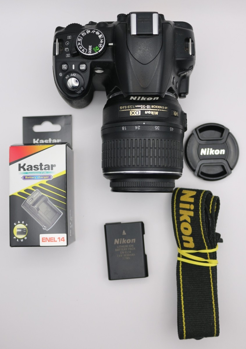 Nikon D3100 DSLR Camera Kit 18-55mm VR Lens – Low Shutter Count