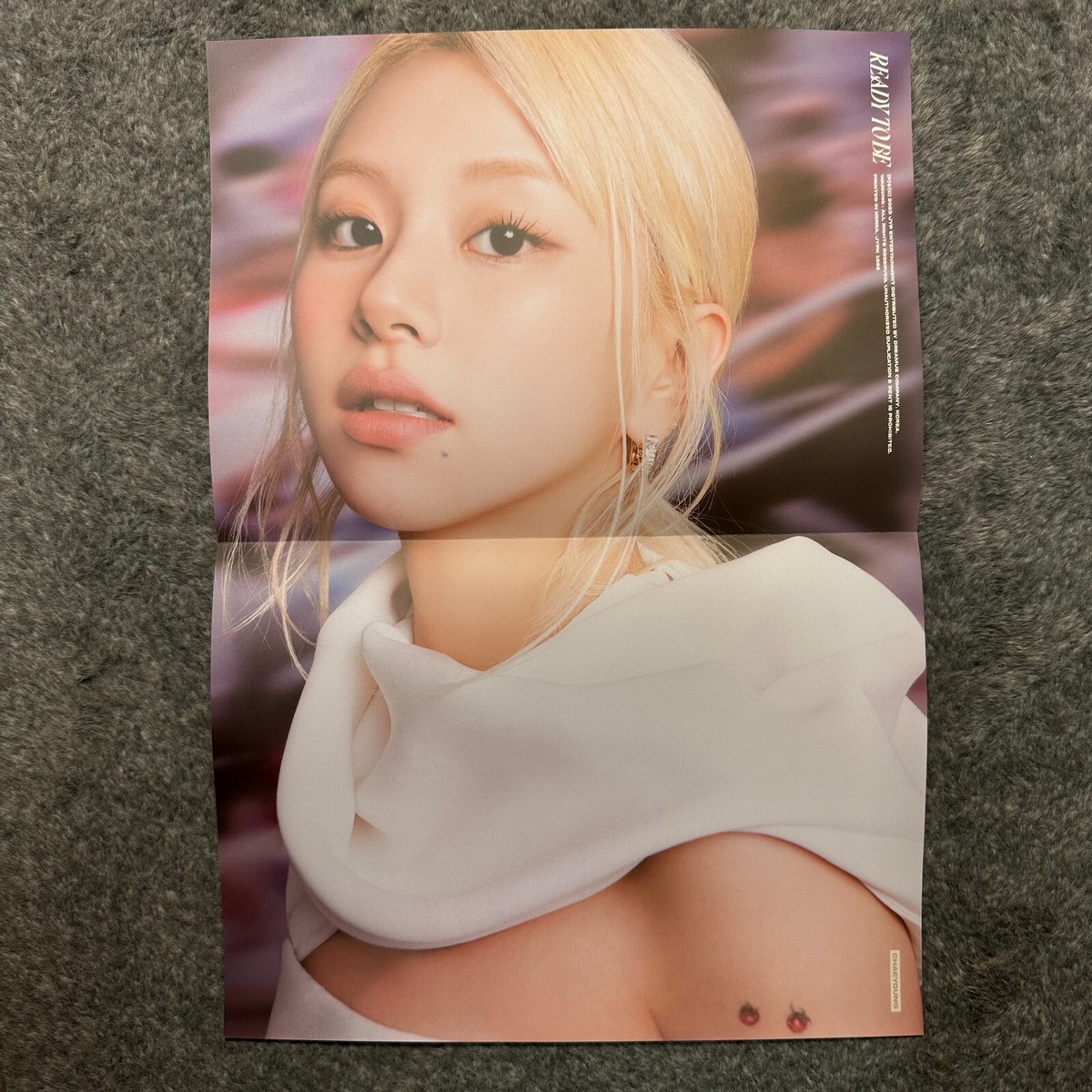 Chaeyoung Official Folded Poster Twice 12th Mini Album Ready To Be