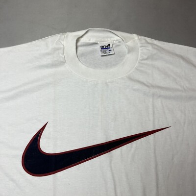 Vintage 90s Nike Swoosh Single Stitch T Shirt XL | eBay