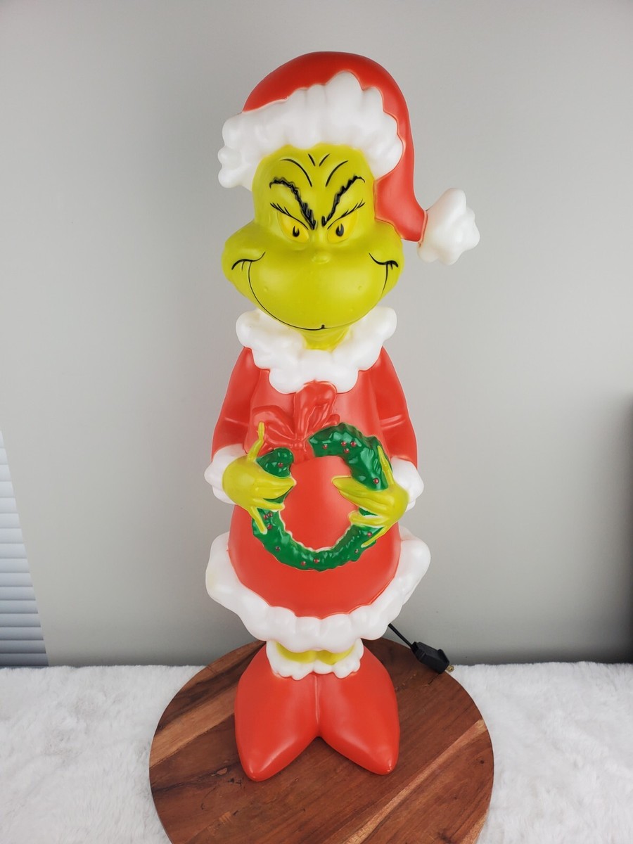 Gemmy Grinch w Wreath 24