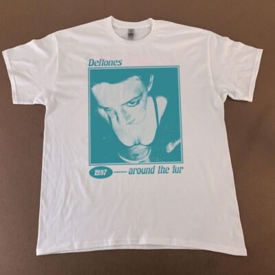 Deftones Around The Fur Albums 90s white short sleeve Unisex T