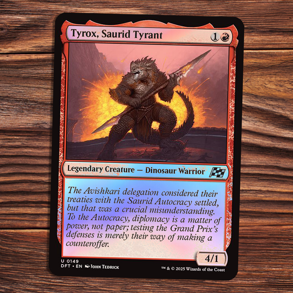 Tyrox, Saurid Tyrant - FOIL - Aetherdrift - Magic the Gathering | eBay