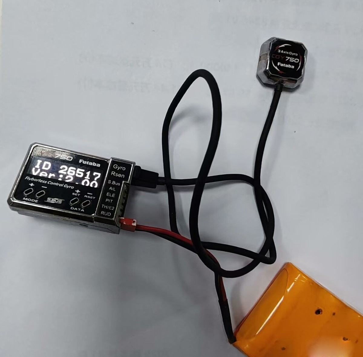 FUTABA 3軸ジャイロ CGY750 点検済み(プロポ)｜売買されたオークション