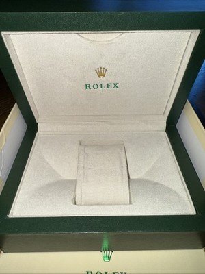 Genuine Vtg ROLEX SA OYSTER M GREEN WAVE Watch Box Empty Geneve