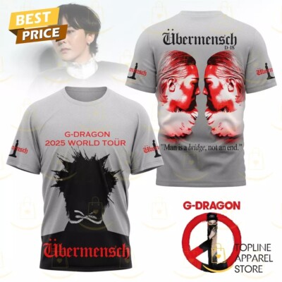 G-Dragon 2025 World Tour Ubermensch 3D T-Shirt | eBay