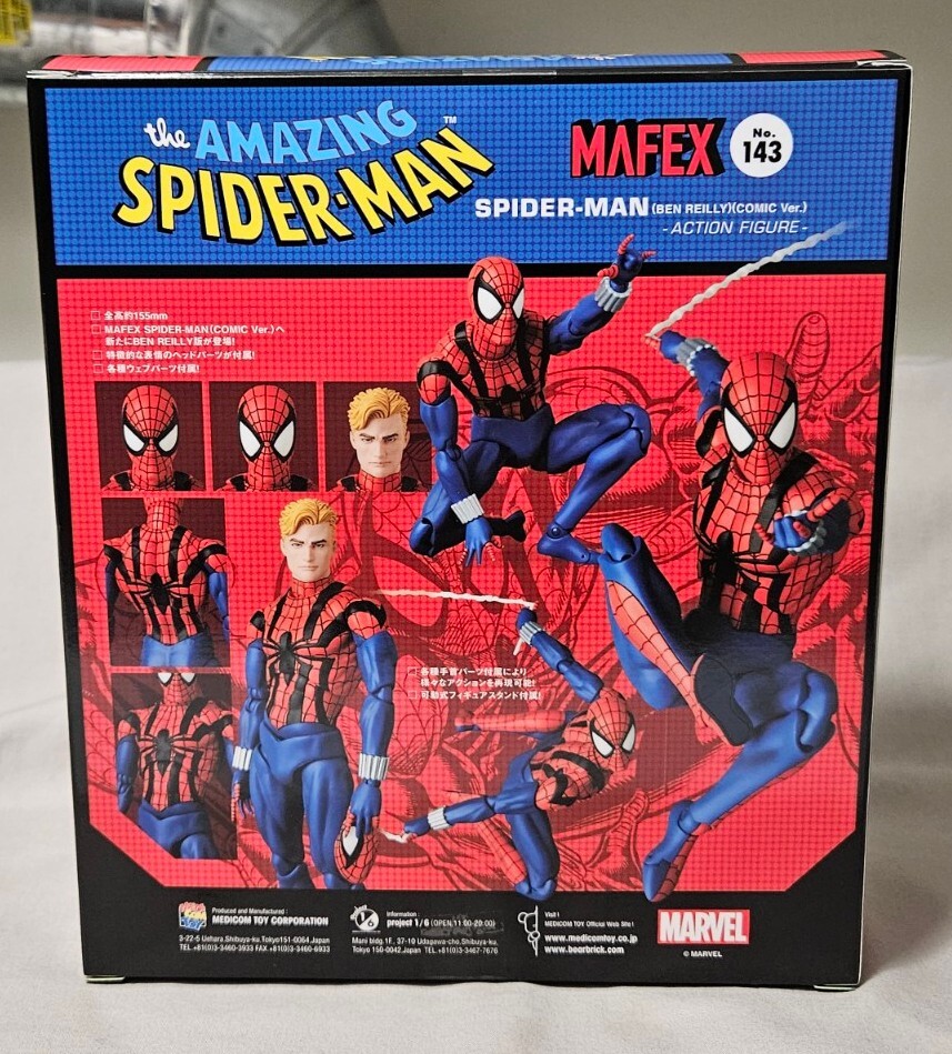 Medicom MAFEX No. 143 Ben Reilly Spider-man Comic Ver. Action