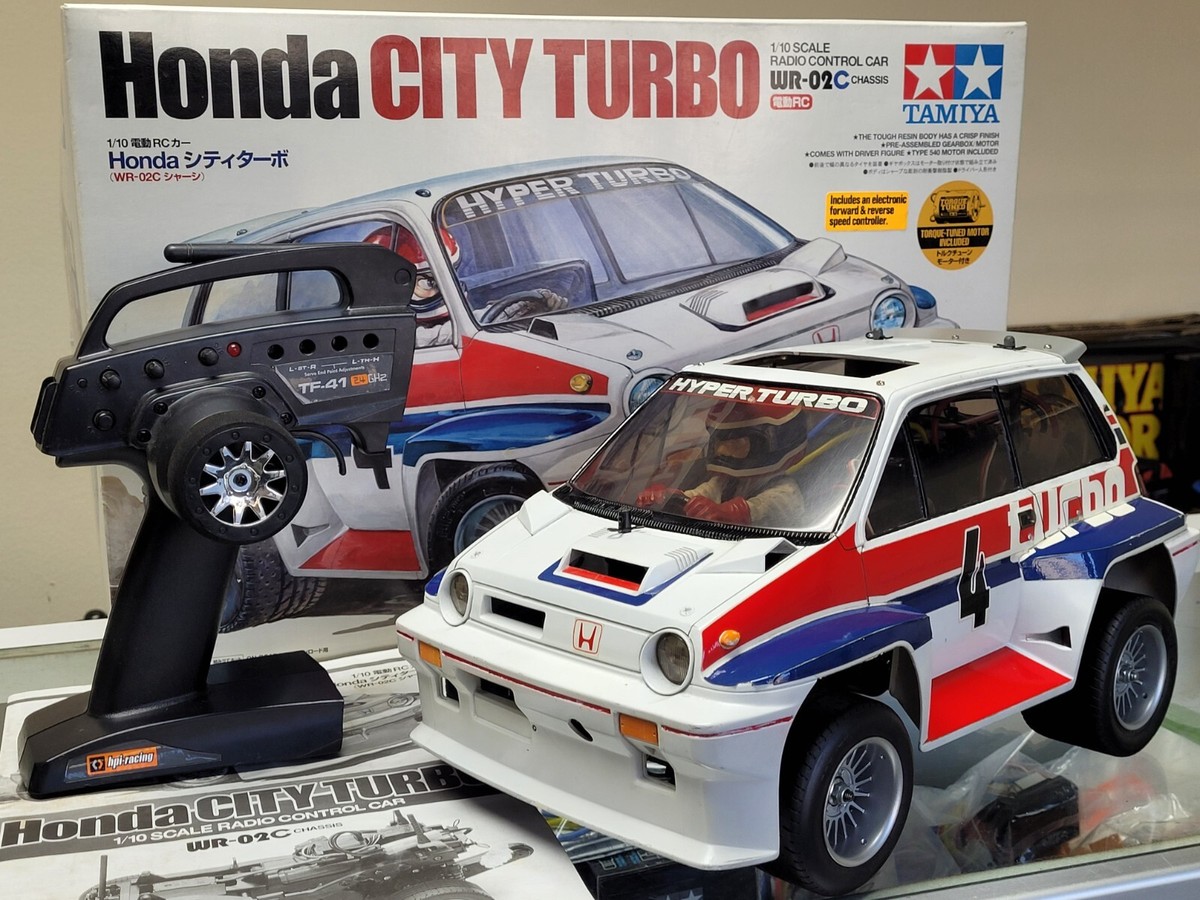 Use Tamiya RC 1/10 Honda City Turbo WR02 Chassis HPI 2.4GHz + ESC