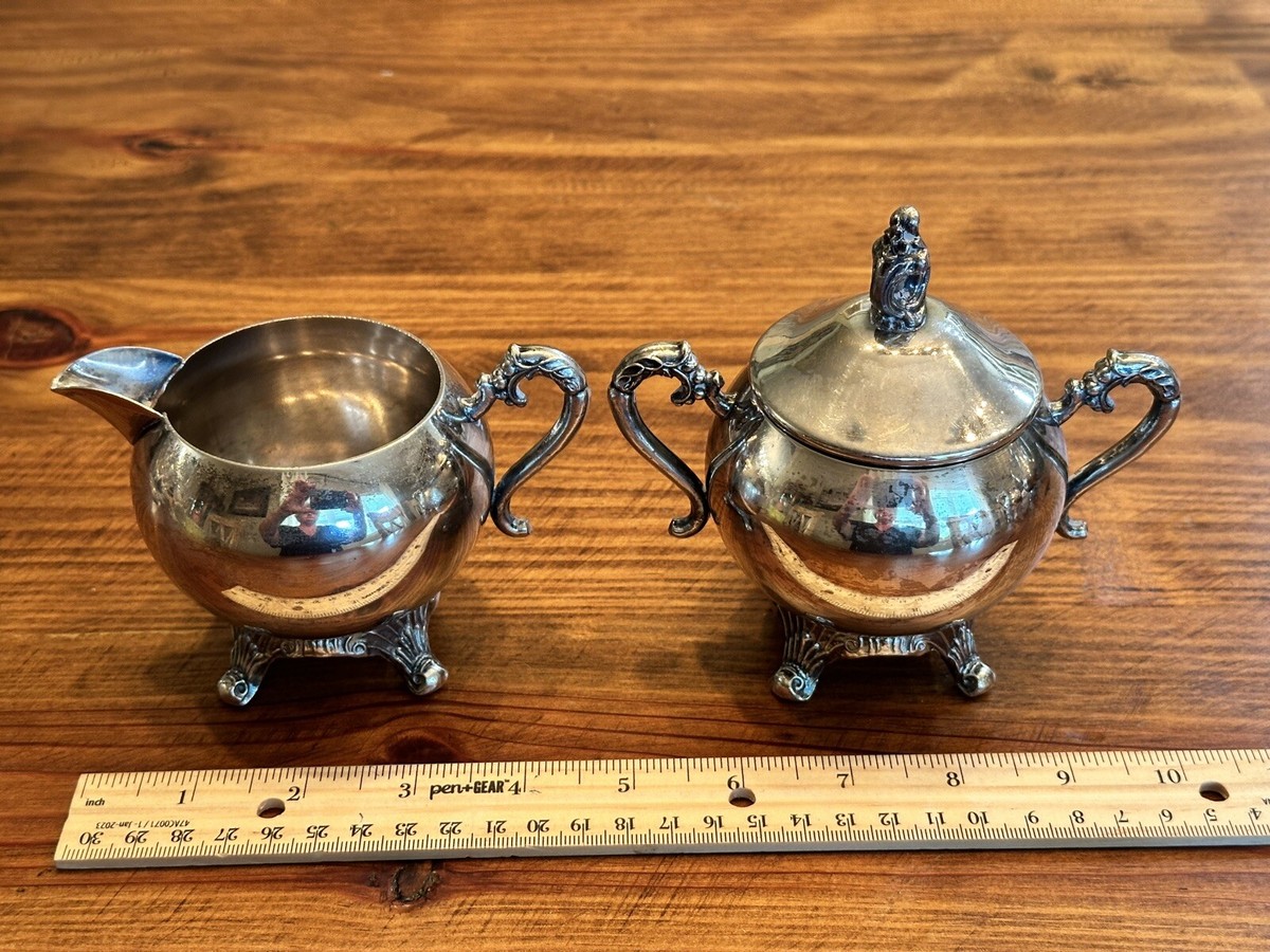 Blue Silver plate on copper 杯 2個 National Silver on Copper Tea