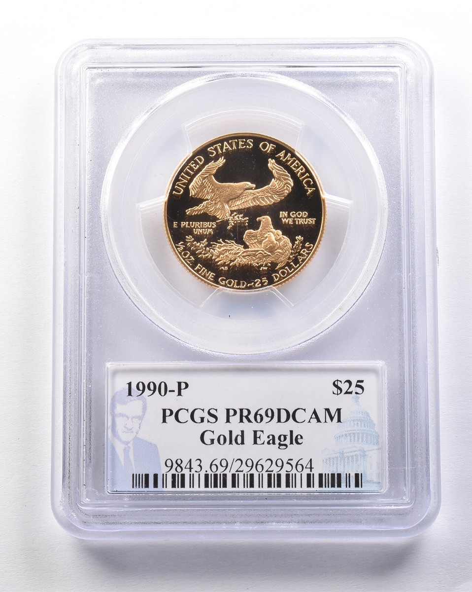 準最高鑑定 PCGS PR69DCAM 1990 5$ ゴールドイーグル 金貨