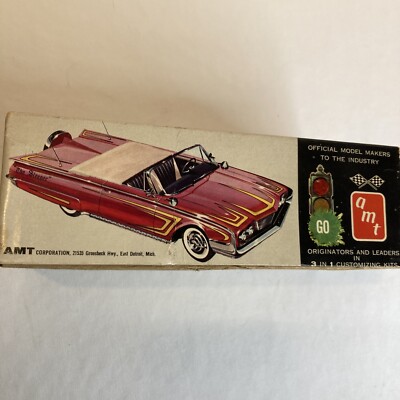 Vintage 1960 AMT 3 in 1 Customizing Convertible Model Kit Mercury