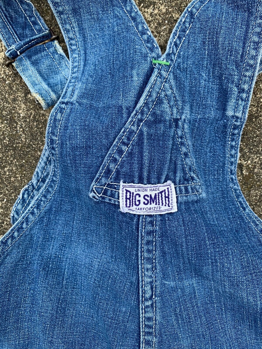 Vintage 40s 50s Big Smith Sanforized Denim Jean Distressed