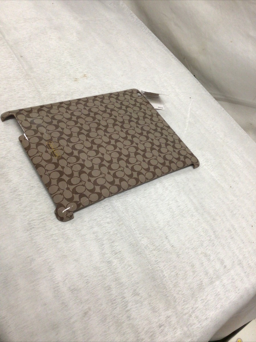 Coach Signature Molded iPad Hardshell Case Cover F66676 Khaki