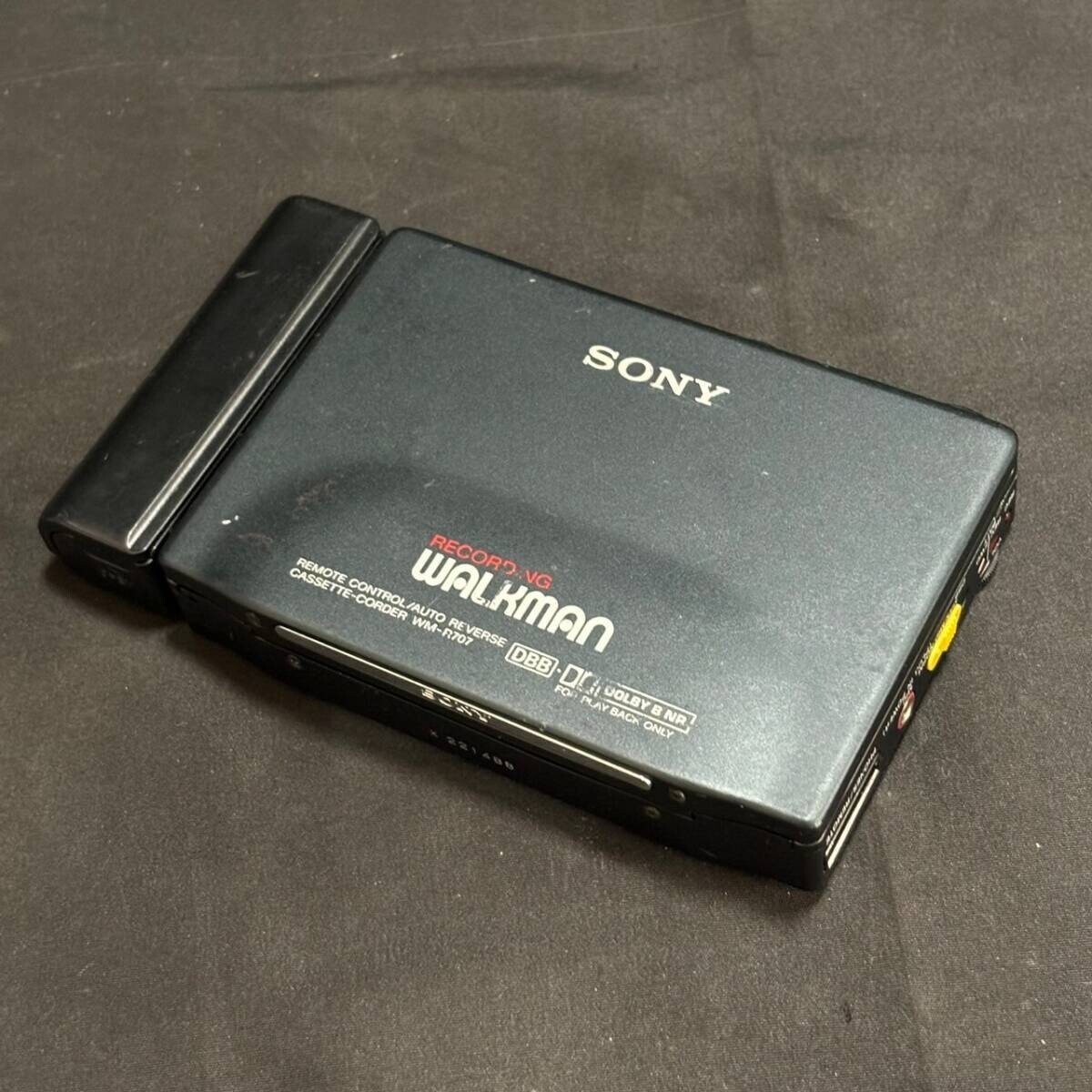 Sony WM-R707 Walkman Portable Cassette Player Gray Black JUNK For
