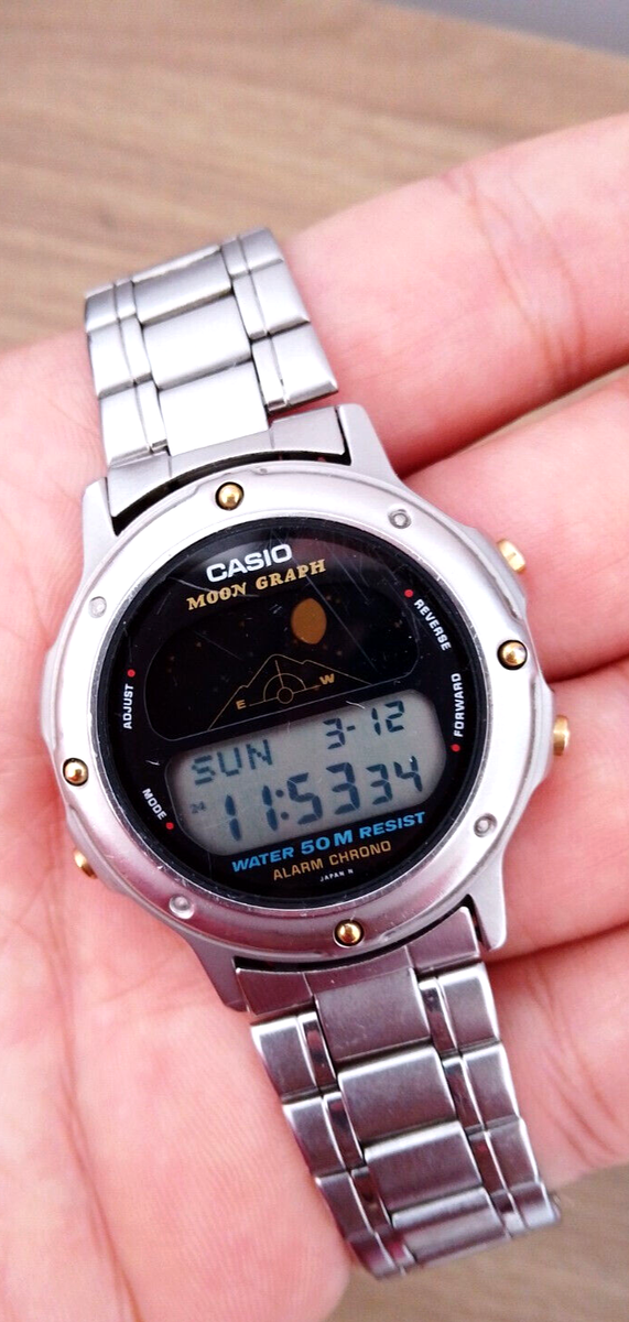 Casio GMW 61 - Moon Graph - (1985) - Very Rare vintage watch