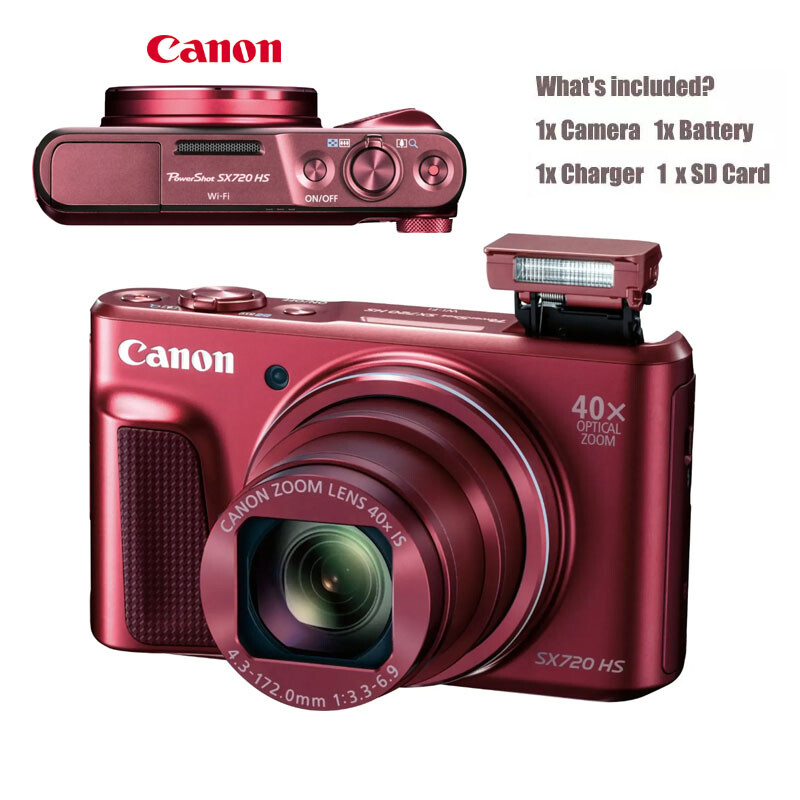 完動品】Canon PowerShot SX720 HS 本体 SDカード付き CANON PowerShot