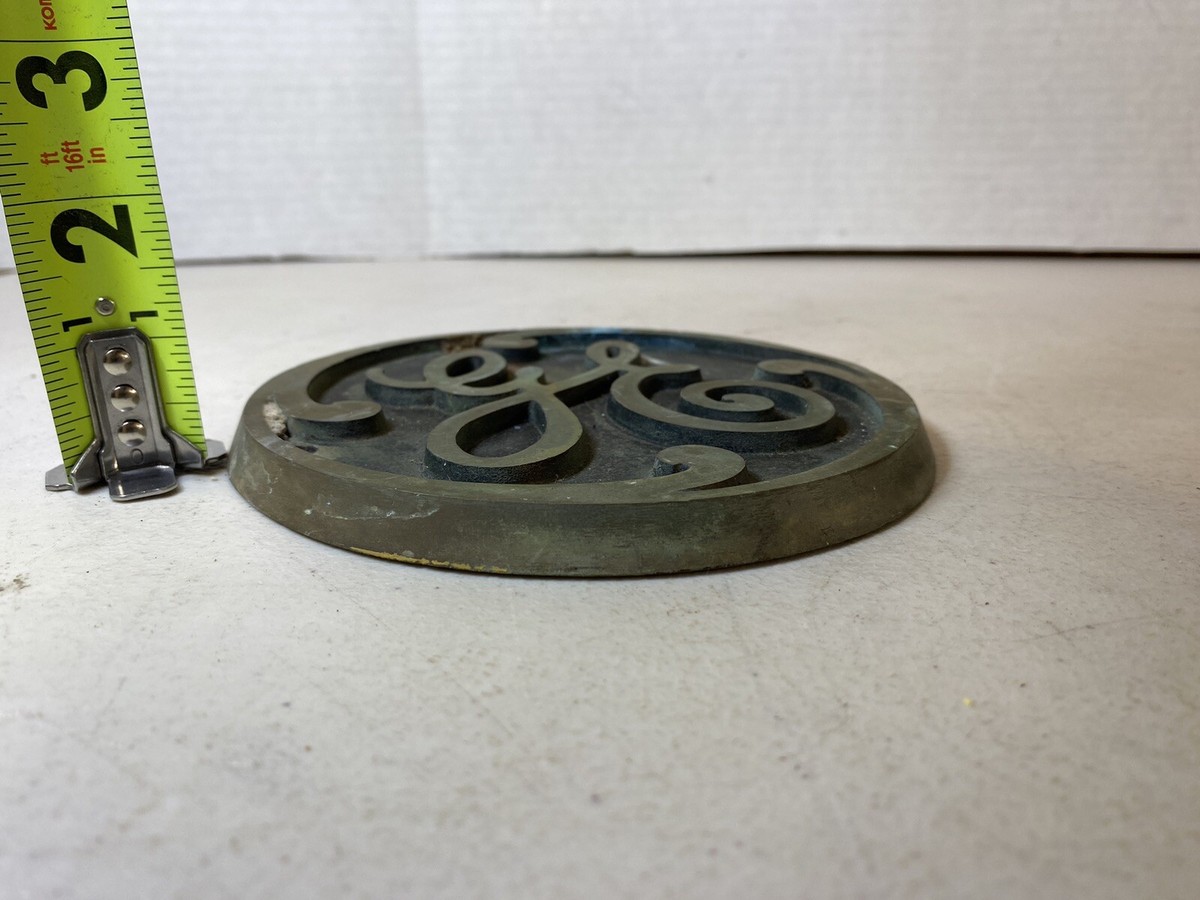 ゼネラル・エレクトリック社 交流発電機 看板プレート アンティーク品