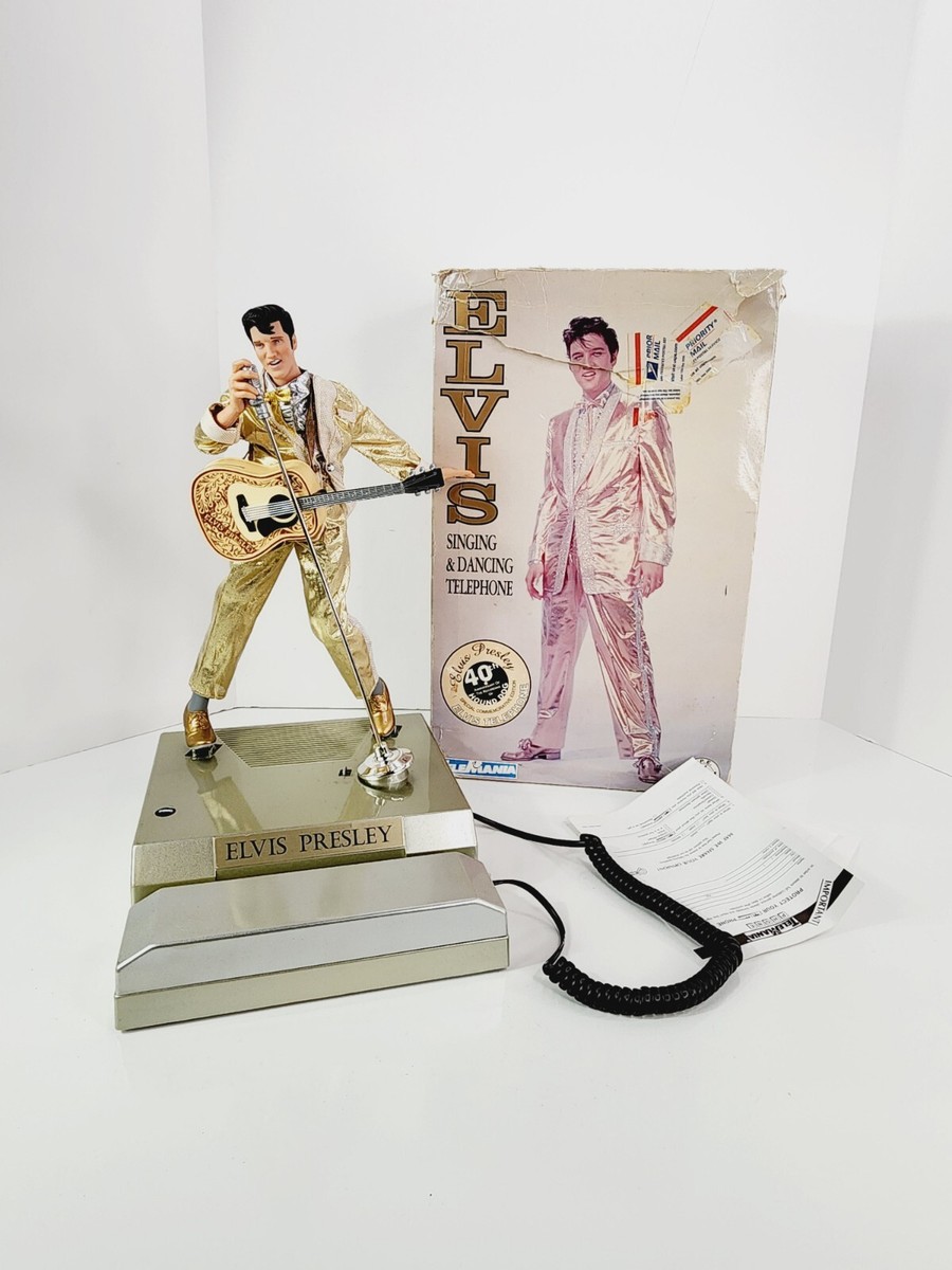 デッドストック テレマニア エルビスプレスリー 歌って踊る 電話機