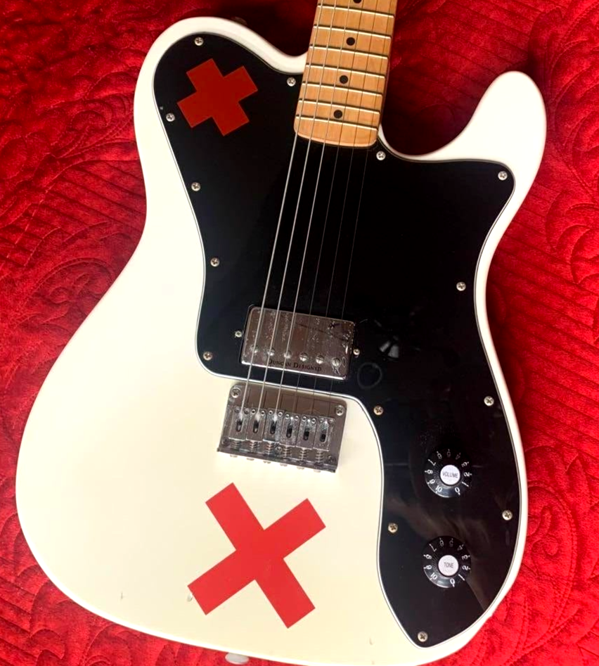 9805】 Squier SUM41 Deryck Whibley テレキャス