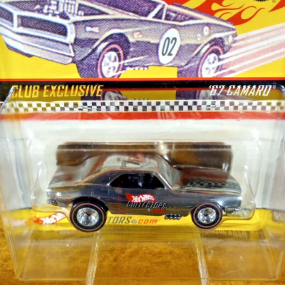 Hot Wheels RLC Club Exclusive '67 Camaro 1 of 10000 Chrome Black