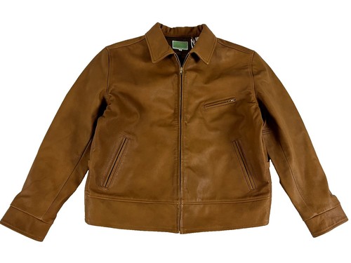 Levi's LVC 1930s Menlo Leather Jacket - Brown - Size Small (p2p 18