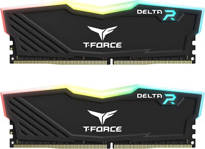 Team T-Force Delta RGB 32GB (2 x 16GB) PC RAM DDR4 3200 CL16 Intel