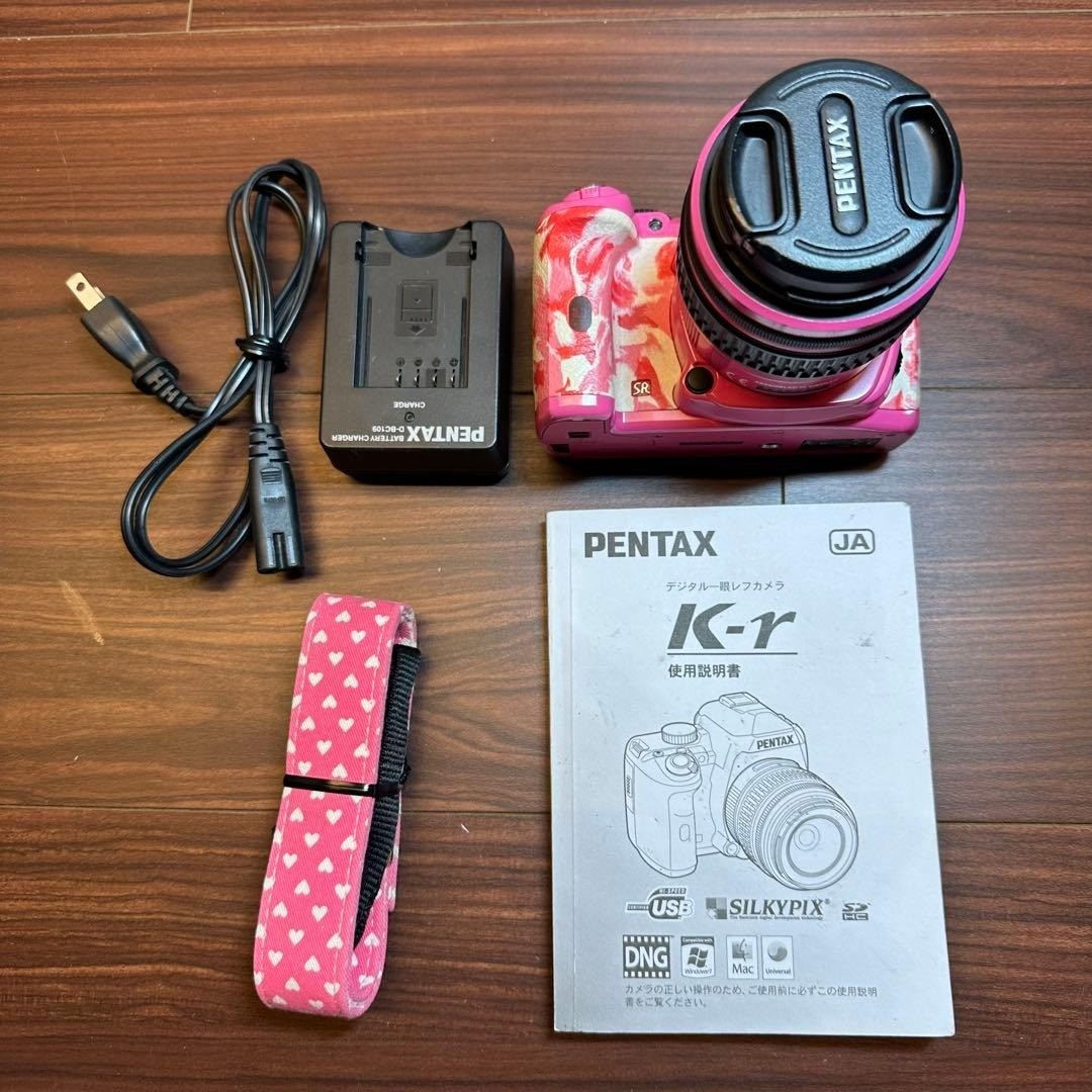PENTAX Pentax K K-r 12.4 MP Digital SLR Camera - Pink (Kit w/ DA L