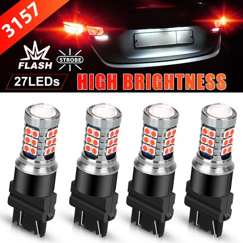 Tail Lights For Buick Park Avenue 4x 3157 Red LED Bright Strobe